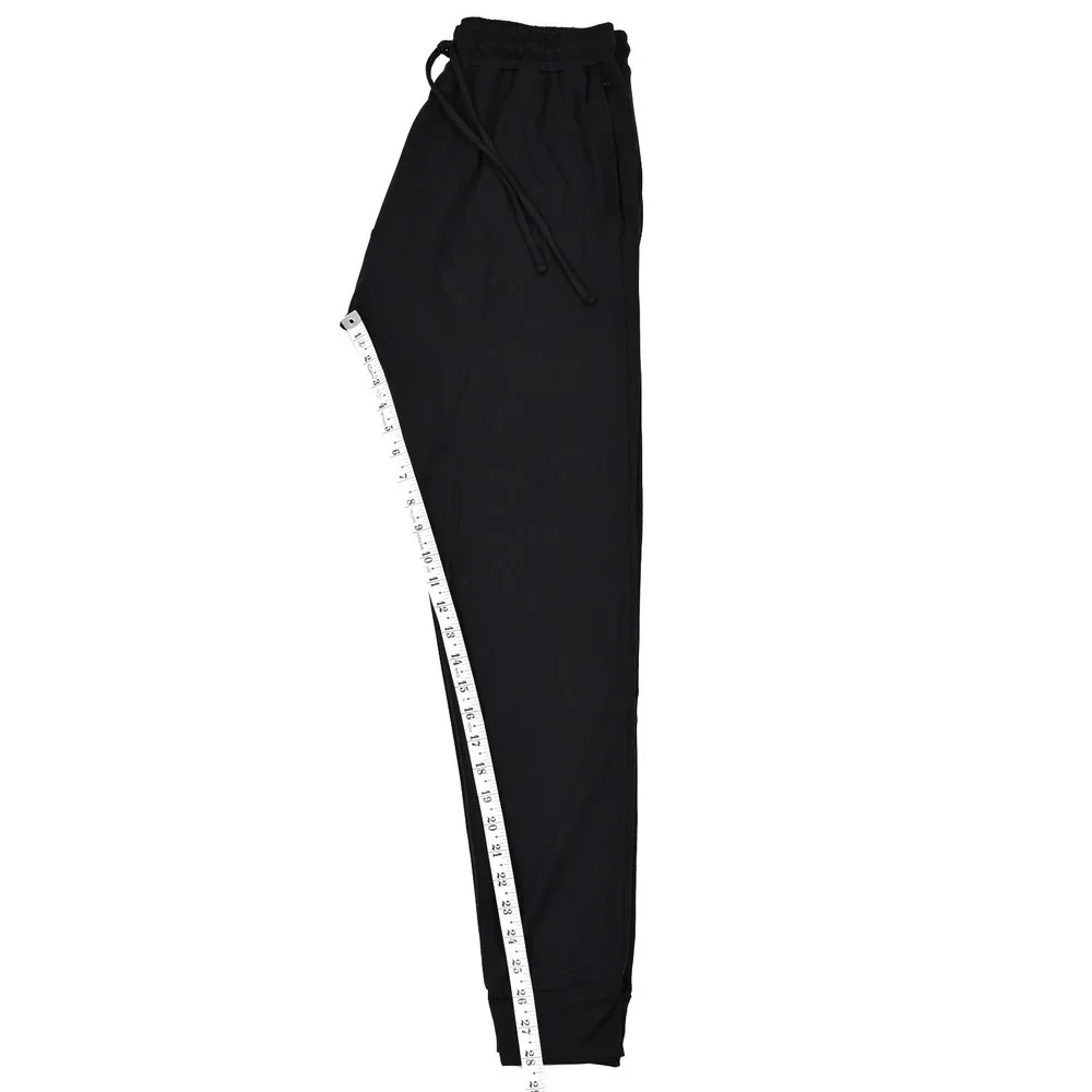 Alo Yoga Jogger Pants Womens Small Black Knit Elastic Waist Zip Pockets Athletic